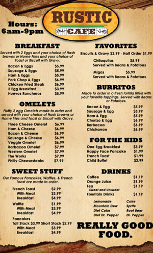 menu midland